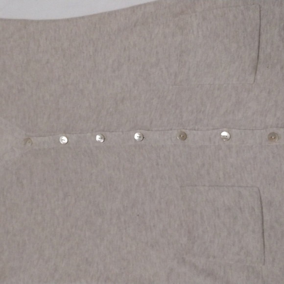 Women's Silk Banana Republic Thin Sweater Jacket Button up size Small Cream Tan - Picture 4 of 8